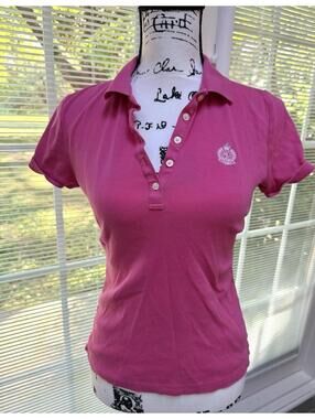 Ralph Lauren Polo Hot Pink V-Neck, Size Small. EUC